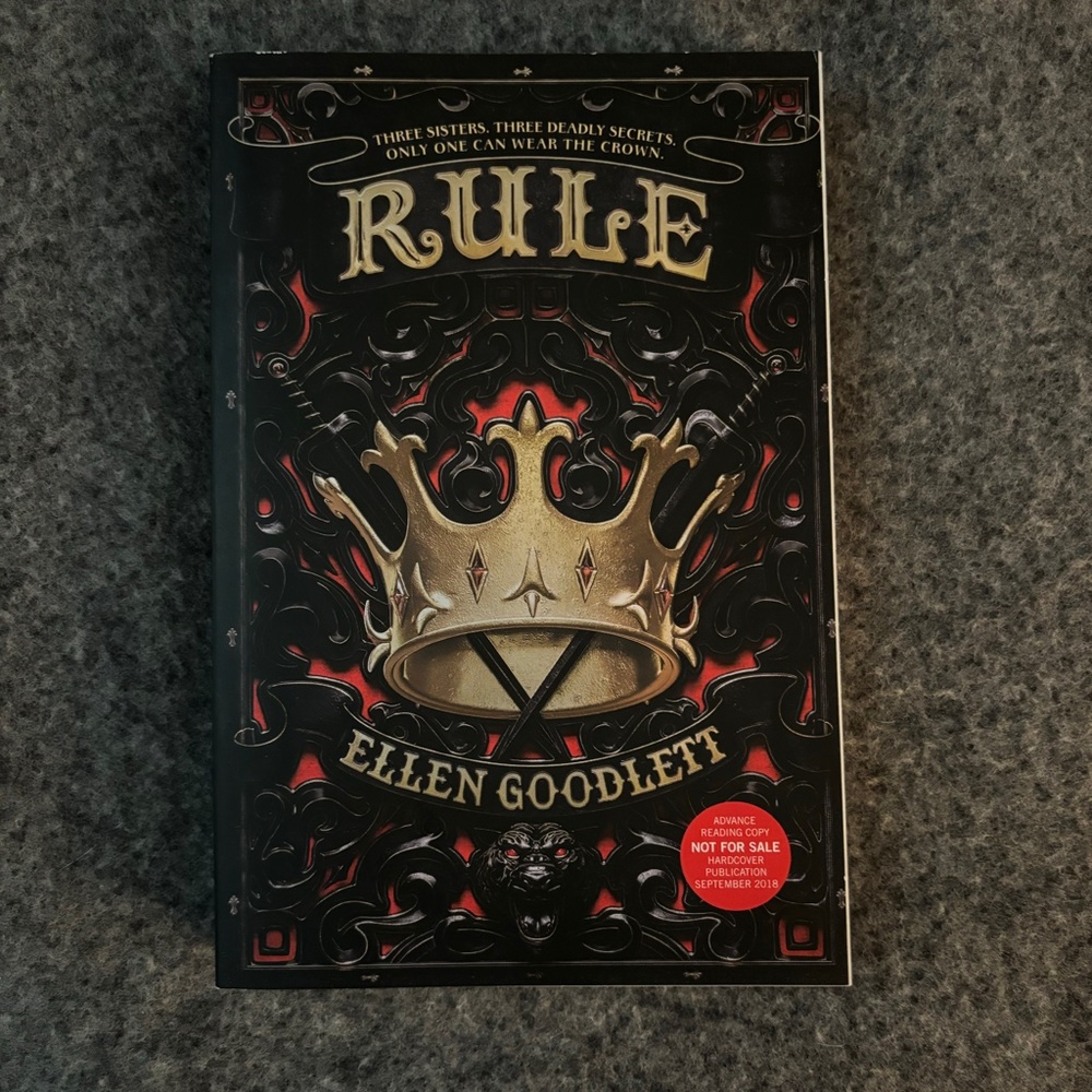 ELLEN GOODLETT 2018 "Rule" Advance Reading Copy Softcover Book ARC YA Fantasy